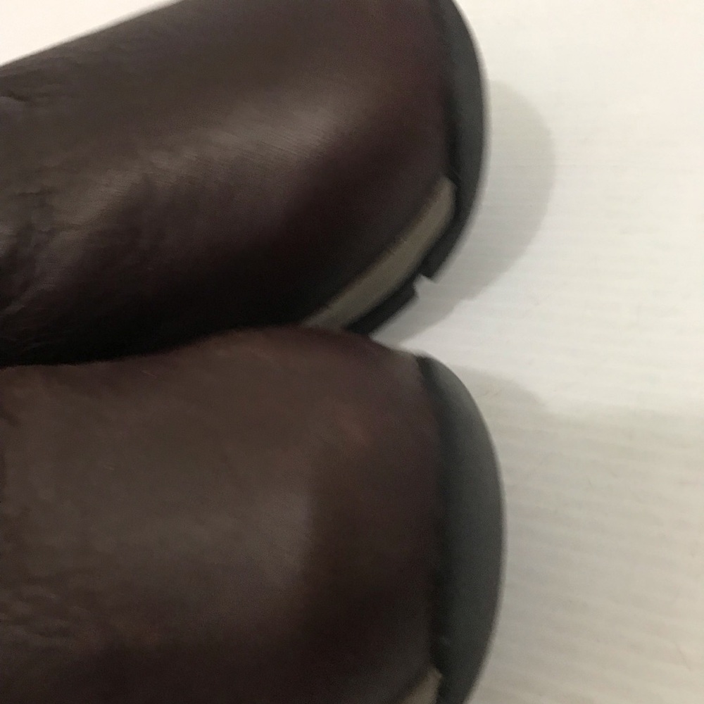 L.L. Bean Vibram Arctic Grip Brown Leather Waterproof Slip On Women's Size 10 - Picture 6 of 8